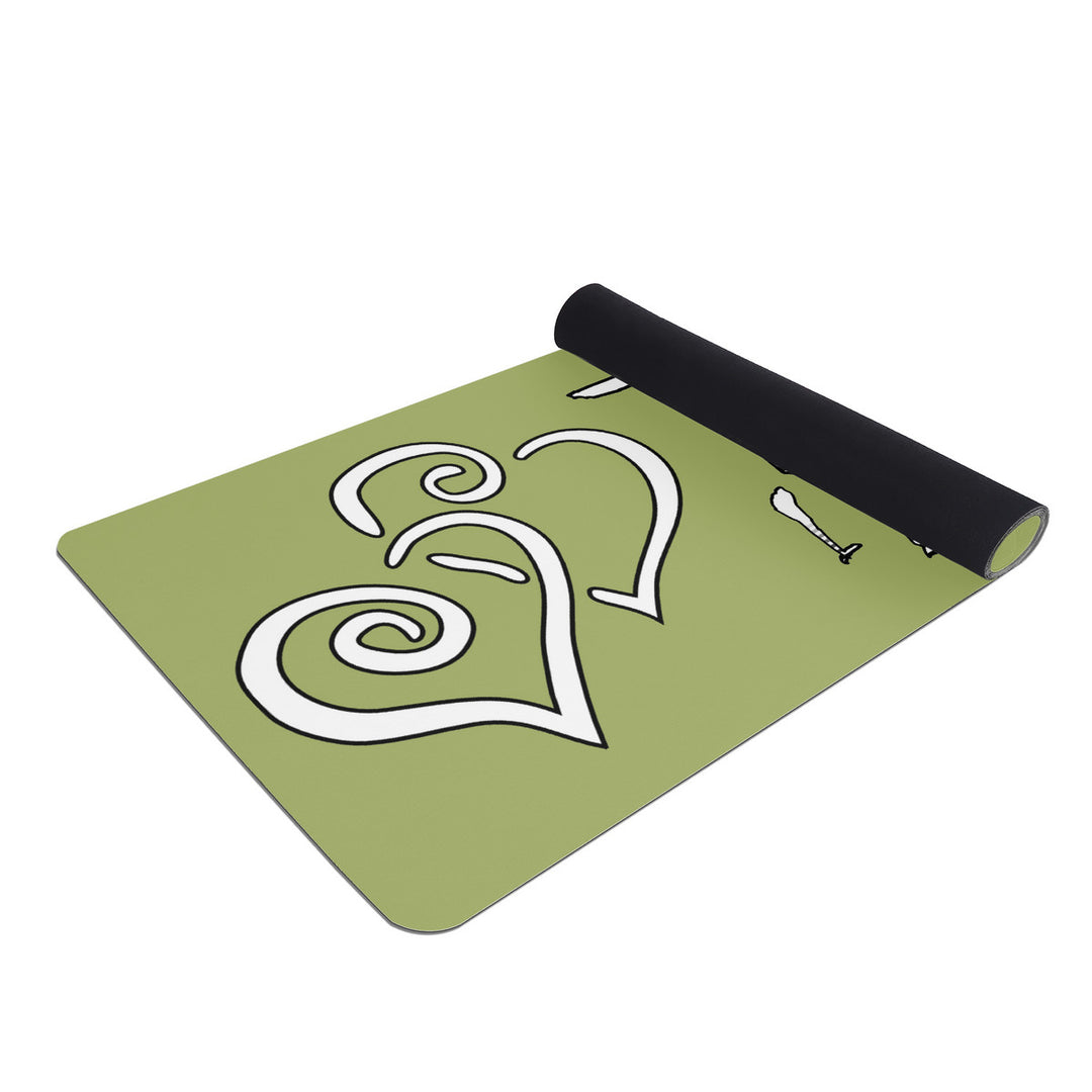 Ti Amo I love you - Exclusive Brand - Green Smoke - Yoga Mat