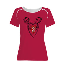 Load image into Gallery viewer, Ti Amo I love you - Exclusive Brand - Cardinal - Heart with Wongs - Women&#39;s T shirt - Sizes XS-2XL
