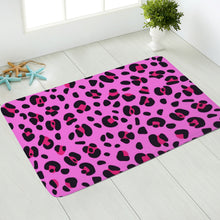 Load image into Gallery viewer, Ti Amo I love you - Exclusive Brand - Persian Pink with Cerise Leopard Spots - Doormat
