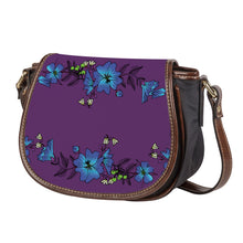 Load image into Gallery viewer, Ti Amo I love you - Exclusive Brand - Bossanova 2 - Blue Floral - Saddle Bag
