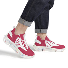 Load image into Gallery viewer, Ti Amo I love you - Exclusive Brand - Viva Magenta - Mens / Womens - Air Max React Sneakers - White Soles
