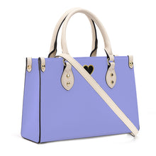 Load image into Gallery viewer, Ti Amo I love you - Exclusive Brand - Light Pastel Purple - Luxury Womens PU Tote Bag - Cream Straps
