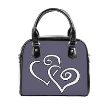 Load image into Gallery viewer, Ti Amo I love you - Exclusive Brand - Dolphin - Double White Heart - Shoulder Handbag
