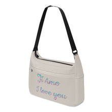 Load image into Gallery viewer, Ti Amo I love you - Exclusive Brand - Swirl - Pastel Lettering -  Journey Computer Shoulder Bag
