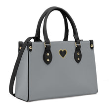 Load image into Gallery viewer, Ti Amo I love you - Exclusive Brand - Mountain Mist - Luxury Women PU Tote Bag - Black Straps
