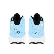 Load image into Gallery viewer, Ti Amo I love you - Exclusive Brand - Regent St Blue- Basketball Shoes - Black Laces
