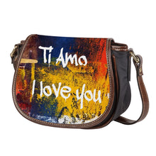 Load image into Gallery viewer, Ti Amo I love you - Exclusive Brand - Abstract - Saddle Bag
