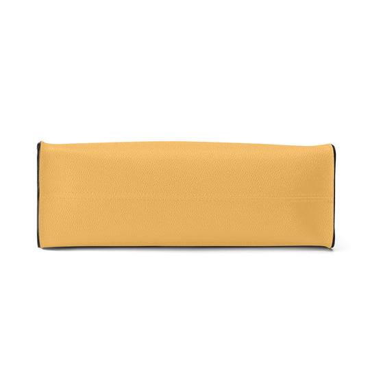 Ti Amo I love you - Exclusive Brand - Light Orange - Luxury Womens PU Tote Bag - Black Straps
