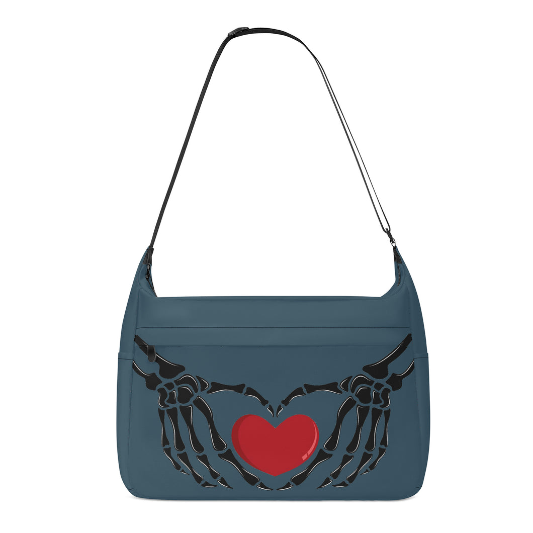 Ti Amo I love you - Exclusive Brand - Fiord - Skeleton Heart Hands  -  Journey Computer Shoulder Bag