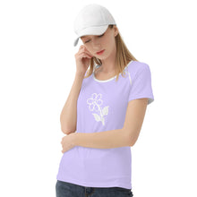 Load image into Gallery viewer, Ti Amo I love you - Exclusive Brand - Lilac - White Daisy - Women&#39;s T shirt
