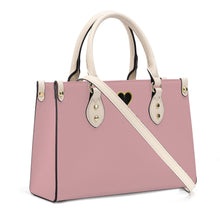 Load image into Gallery viewer, Ti Amo I love you - Exclusive Brand - Pale Chestnut - Luxury Womens PU Tote Bag - Cream Straps
