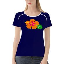 Load image into Gallery viewer, Ti Amo I love you - Exclusive Brand - Stratos - Hawaiian Flower - Women&#39;s T shirt - Sizes XS-2XL
