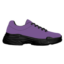 Load image into Gallery viewer, Ti Amo I love you - Exclusive Brand - Dusty Purple - Double Black Heart - Chunky Sneakers - Black Soles
