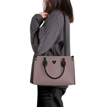 Load image into Gallery viewer, Ti Amo I love you - Exclusive Brand - Cinereous - Luxury Womens PU Tote Bag - Black Straps
