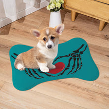 Load image into Gallery viewer, Ti Amo I love you - Exclusive Brand - Persian Green - Skeleton Hands with Heart  - Big Paws Pet Rug
