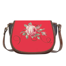 Load image into Gallery viewer, Ti Amo I love you - Exclusive Brand - Red Pink - Rose - Saddle Bag
