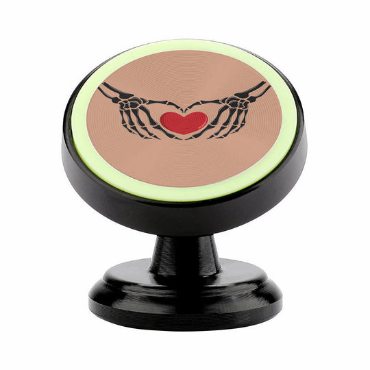 Ti Amo I love you  - Exclusive Brand  - Feldspar - Skeleton Hands with Heart Magnetic Car Phone Holder