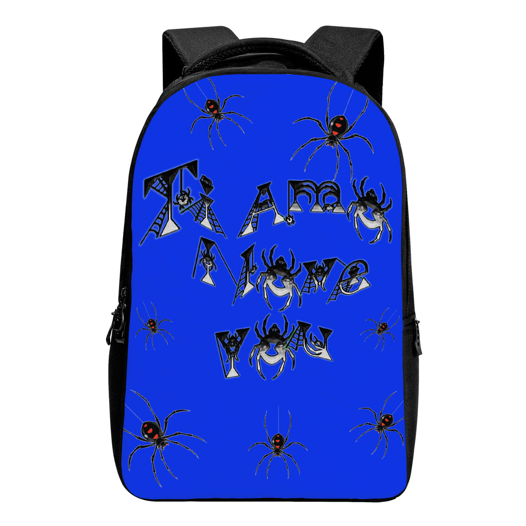 Ti Amo I love you - Exclusive Brand  - Blue Blue Eyes - Lots of Spiders -  Laptop Backpack