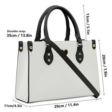 Load image into Gallery viewer, Ti Amo I love you - Exclusive Brand - Harp - Luxury Womens PU Tote Bag - Black Straps
