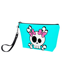 Load image into Gallery viewer, Ti Amo I love you - Exclusive Brand - Aqua / Cyan - Skeleton - Sling Cosmetic Bag
