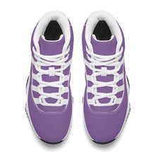 Load image into Gallery viewer, Ti Amo I love you - Exclusive Brand - Dusty Purple - Skeleton Hands with Heart - High Top Air Retro Sneakers - White Laces
