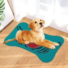 Load image into Gallery viewer, Ti Amo I love you - Exclusive Brand - Persian Green - Skeleton Hands with Heart  - Big Paws Pet Rug
