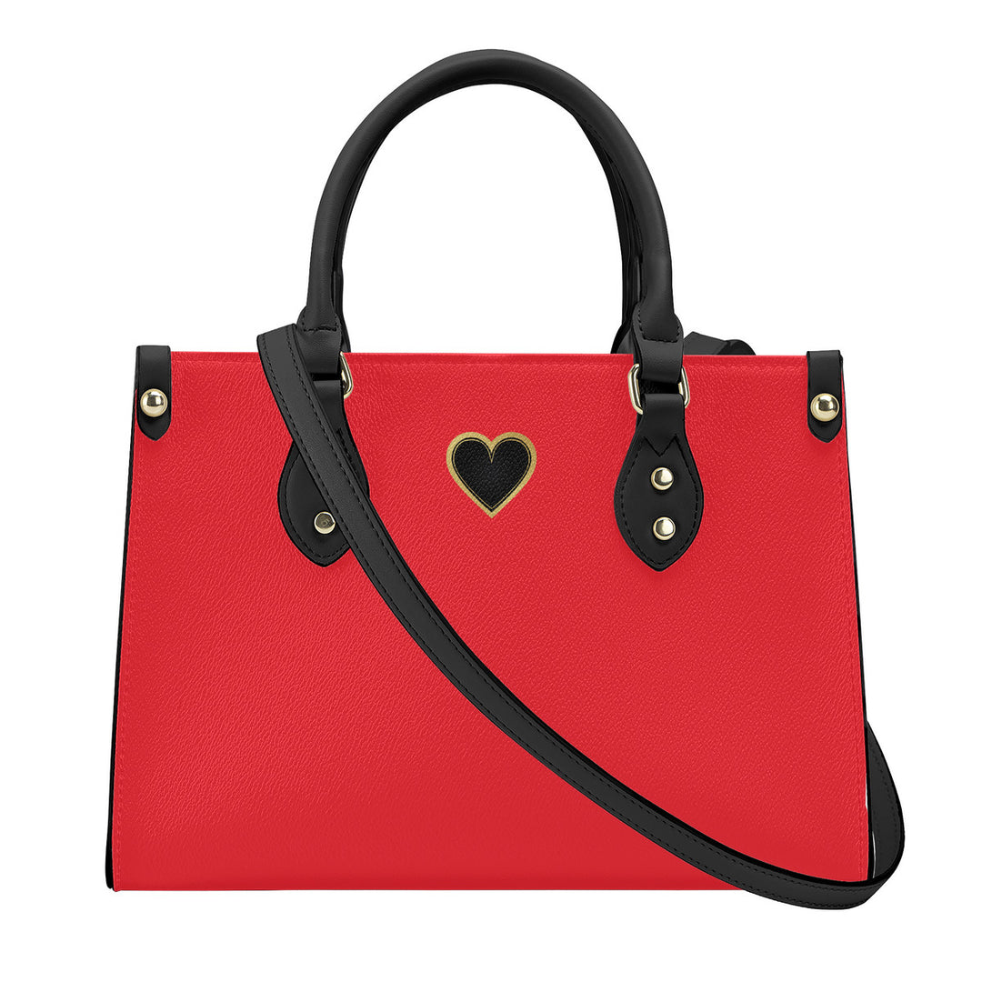 Ti Amo I love you - Exclusive Brand - Jasper - Luxury Womens PU Tote Bag - Black Straps