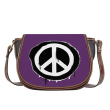 Load image into Gallery viewer, Ti Amo I love you - Exclusive Brand - Bossanova 2 - Peace Sign - Saddle Bag
