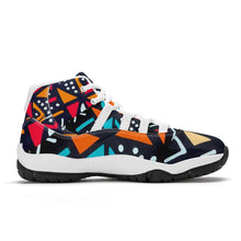 Load image into Gallery viewer, Ti Amo I love you - Exclusive Brand - Geometrical - High Top Air Retro Sneakers - White Soles
