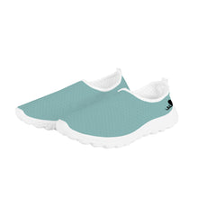 Load image into Gallery viewer, Ti Amo I love you - Exclusive Brand - Shadow Green 2 - Black Heart - Women&#39;s Mesh Running Shoes - White Soles
