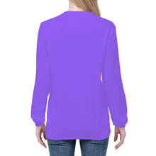 Load image into Gallery viewer, Heliotrope 3 - Double White Heart - Women&#39;s Ladies Plus Size Clothing Sweatshirts - Purple Sweatshirts - Designer Brand tops for women - Ti Amo I love you
