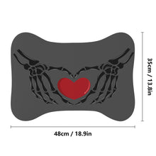 Load image into Gallery viewer, Ti Amo I love you - Exclusive Brand  - Davy&#39;s Grey - Skeleton Hands with Heart  - Big Paws Pet Rug
