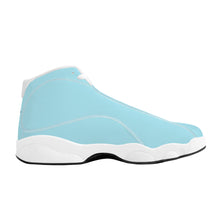 Load image into Gallery viewer, Ti Amo I love you - Exclusive Brand - Cyan Opaque  - Double Heart Logo - Mens / Womens - Unisex  Basketball Shoes - White Laces
