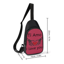 Load image into Gallery viewer, Ti Amo I love you - Exclusive Brand - Viva Magenta - Chest Bag
