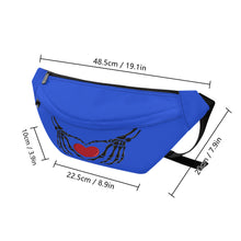 Load image into Gallery viewer, Ti Amo I love you - Exclusive Brand - Enchanting Sapphire -  Large Fanny Pack
