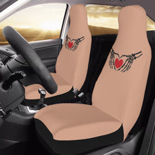 Load image into Gallery viewer, Ti Amo I love you - Exclusive Brand - Feldspar - Skeleton Hands with Hearts  - New Car Seat Covers (Double)
