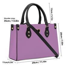 Load image into Gallery viewer, Ti Amo I love you - Exclusive Brand - Opera Mauve - Luxury Womens PU Tote Bag - Black Straps
