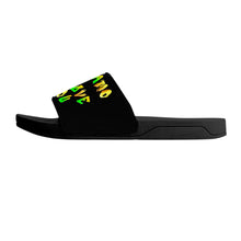 Load image into Gallery viewer, Ti Amo I love you - Exclusive Brand  - Black - Hip Hop Lettering - Slide Sandals - Black Soles
