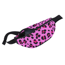 Load image into Gallery viewer, Ti Amo I love you - Exclusive Brand - Persian Pink with Cerise Leopard Spots - Fanny Pack
