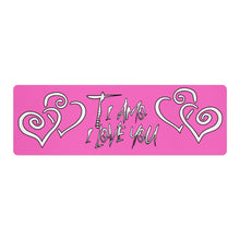 Load image into Gallery viewer, Ti Amo I love you - Exclusive Brand - Hot Pink - Yoga Mat
