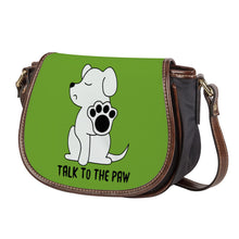 Load image into Gallery viewer, Ti Amo I love you - Exclusive Brand - Green Onion - Talk to the Paw -  Saddle Bag
