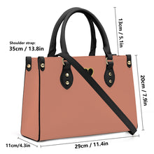 Load image into Gallery viewer, Ti Amo I love you - Exclusive Brand - Pale Copper - Luxury Womens PU Tote Bag - Black Straps
