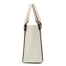 Load image into Gallery viewer, Ti Amo I love you - Exclusive Brand - Cream - Luxury Womens PU Tote Bag - Cream Straps
