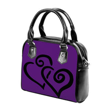 Load image into Gallery viewer, Ti Amo I love you - Exclusive Brand - Honey Flower - Double Black Heart -  Shoulder Handbag
