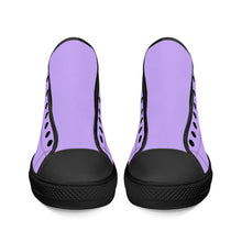 Load image into Gallery viewer, Ti Amo I love you - Exclusive Brand - Lucid Lavender - Paper Airplane - High-Top Canvas Shoes - Black Soles
