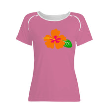 Load image into Gallery viewer, Ti Amo I love you - Exclusive Brand  - Charm - Hawaiian Flower - Women&#39;s T shirt
