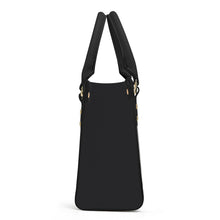 Load image into Gallery viewer, Ti Amo I love you - Exclusive Brand - Heavy Metal - Luxury Womens PU Tote Bag - Black Straps
