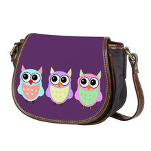 Load image into Gallery viewer, Ti Amo I love you - Exclusive Brand - Bossanova 2 - 3 Owls -  Saddle Bag
