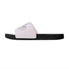 Load image into Gallery viewer, Ti Amo I love you- Exclusive Brand - Prim - Double White Heart - Slide Sandals - Black Soles
