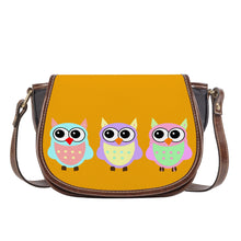 Load image into Gallery viewer, Ti Amo I love you - Exclusive Brand - Orange Peel - 3 Owls -  Saddle Bag
